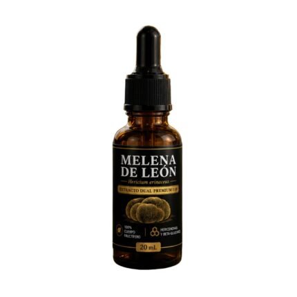 Frasco de Melena de León de alta calidad de Gota Verde para el bienestar cognitivo.