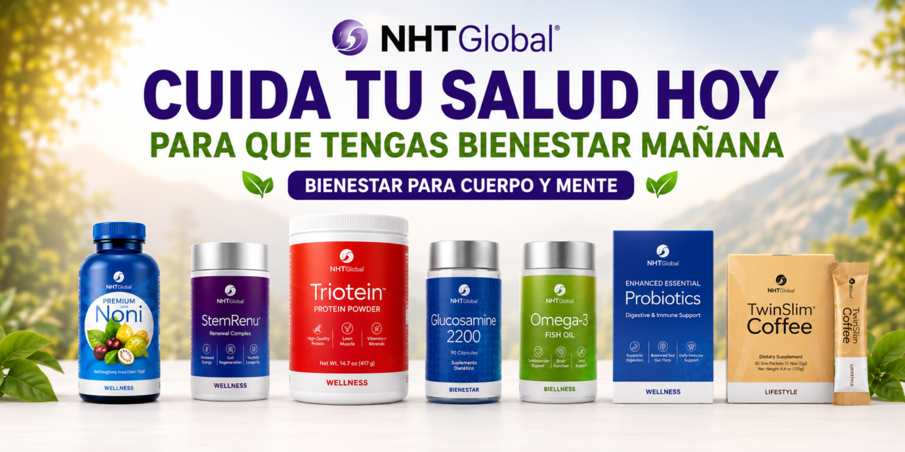 Distribuidor oficial de productos NHT Global Perú. Asesoría en tratamientos de salud celular, regeneración y bienestar integral con el respaldo de NHT Global."