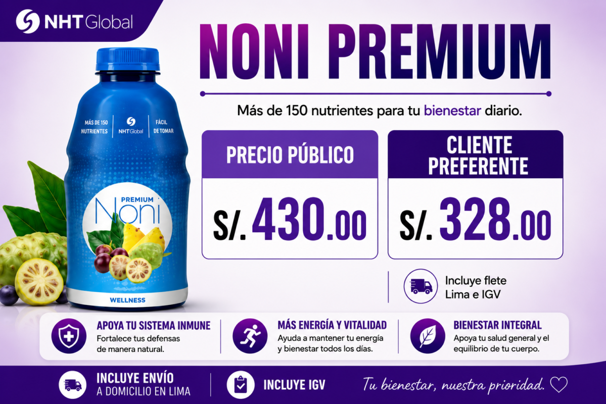 Noni eleva las defensas - nht global